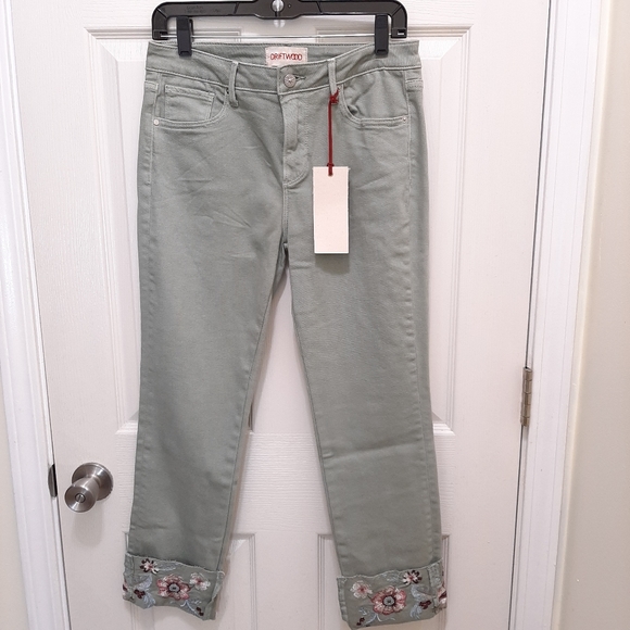 DRIFTWOOD Jeans New Driftwood Colette Embroidered Cuff Jeans 28